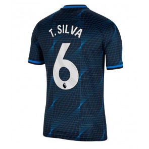 Chelsea Thiago Silva #6 Koszulka Wyjazdowych 2023-24 Krótki Rękaw